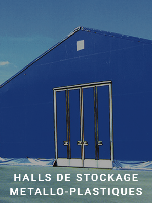 Hall de stockage metallo-plastiques